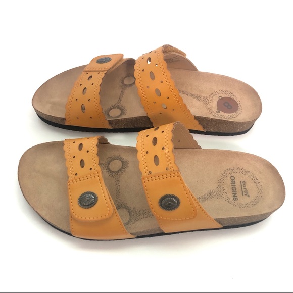 Earth Origins Shoes - Earth Origins yellow Birkenstock sandal look sz 8